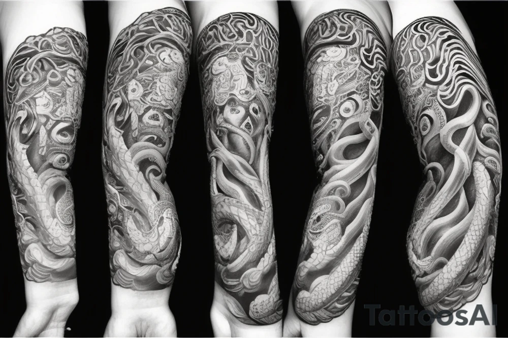 Thorns Chinese Hanya
Spiral Helix Skulls Dread Stoic Serene Inspiring Badass Mural tattoo idea