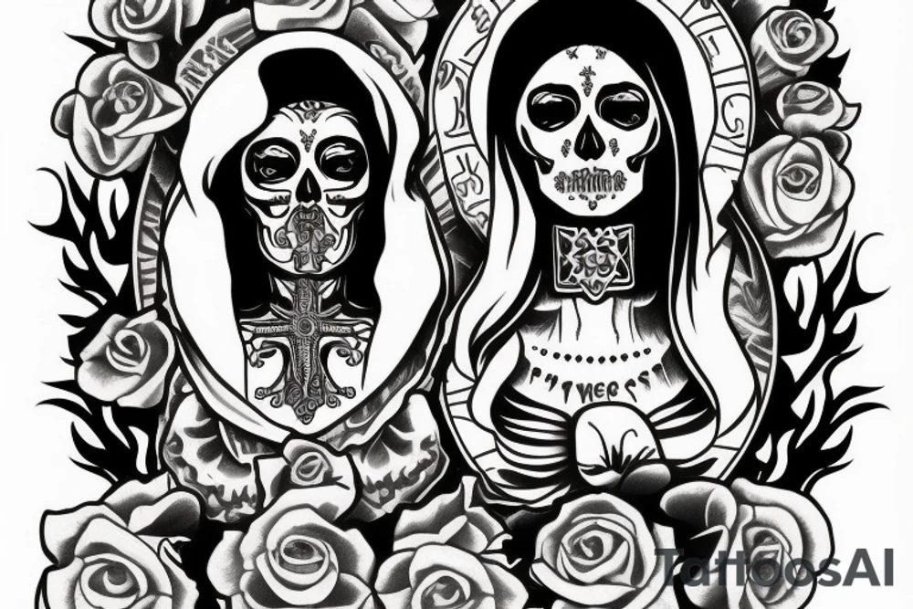 Santa Muerte tattoo idea