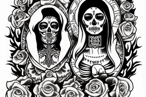 Santa Muerte tattoo idea