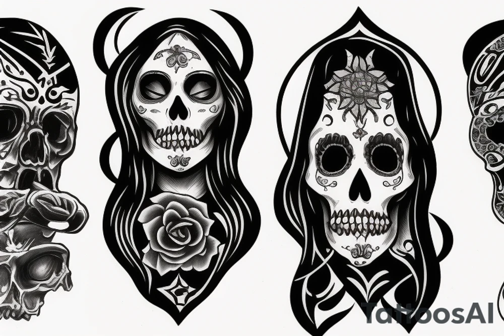 Santa Muerte tattoo idea