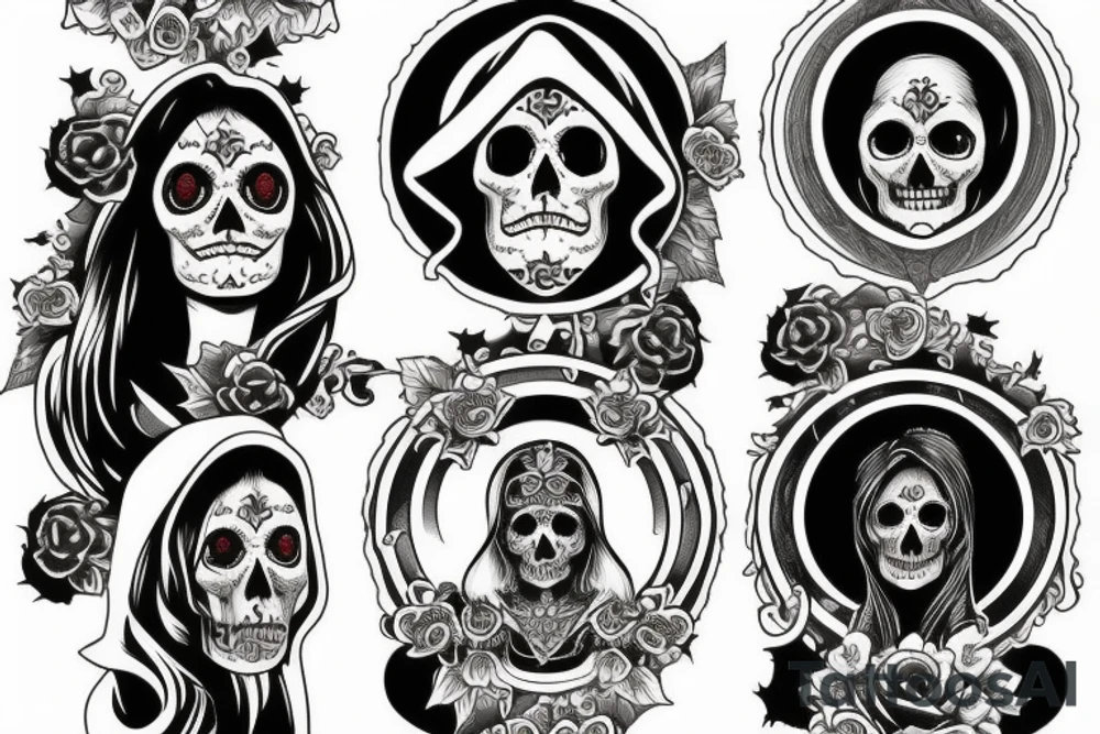 Santa Muerte tattoo idea