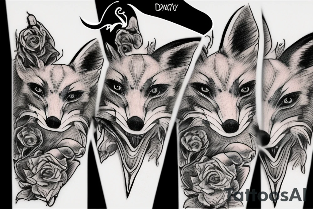 Rabid Fox Demon tattoo idea