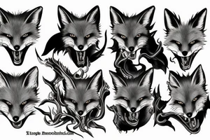 Rabid Fox Demon tattoo idea
