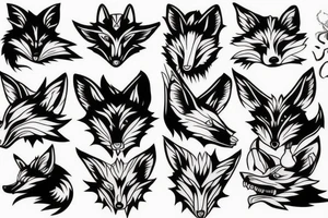 Rabid Fox Demon tattoo idea