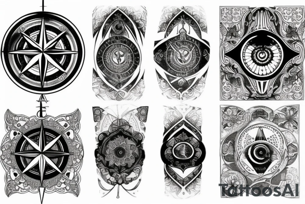 Compass tattoo idea