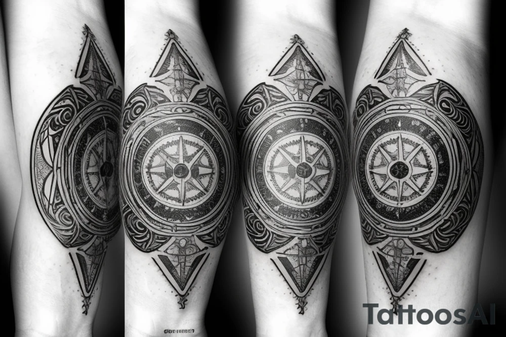 Compass tattoo idea