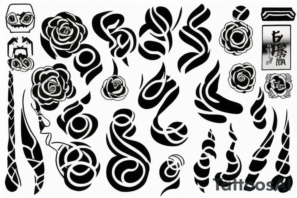 Light minimalistic graphic ornaments tattoo idea Light minimalistic graphic ornaments tattoo idea