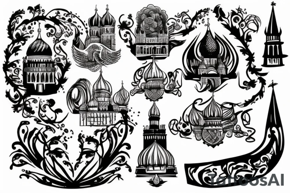 The Burning Kremlin tattoo idea