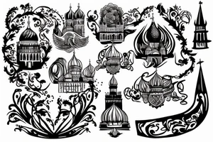 The Burning Kremlin tattoo idea