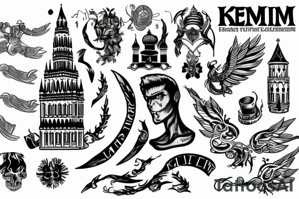 The Burning Kremlin tattoo idea