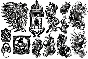 The Burning Kremlin tattoo idea