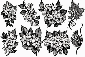 branch of lilac tattoo idea