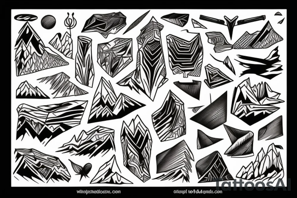 Mountains tattoo idea