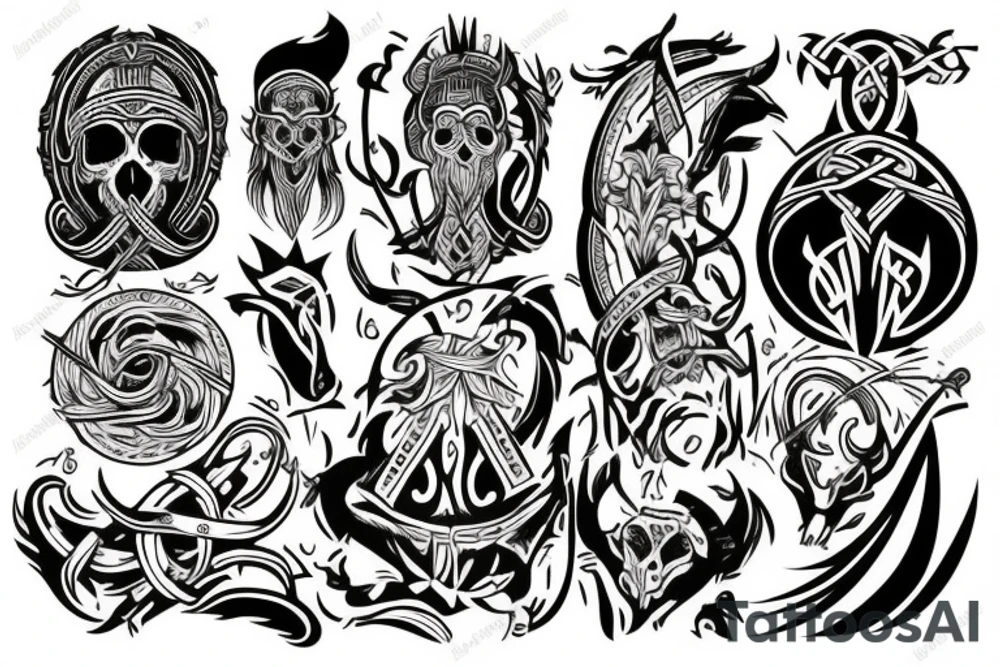 Viking style tattoo tattoo idea