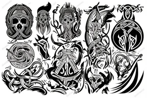 Viking style tattoo tattoo idea
