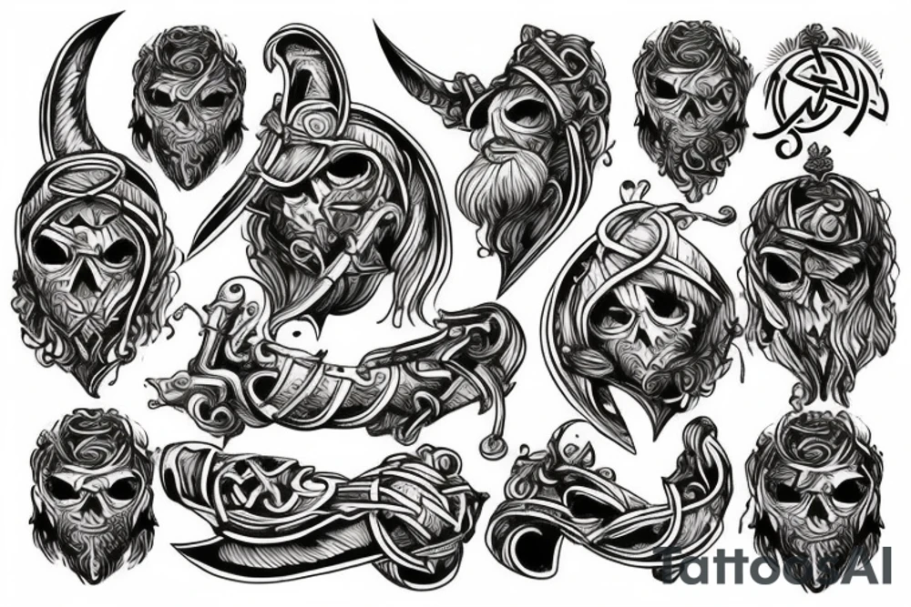 Viking style tattoo tattoo idea