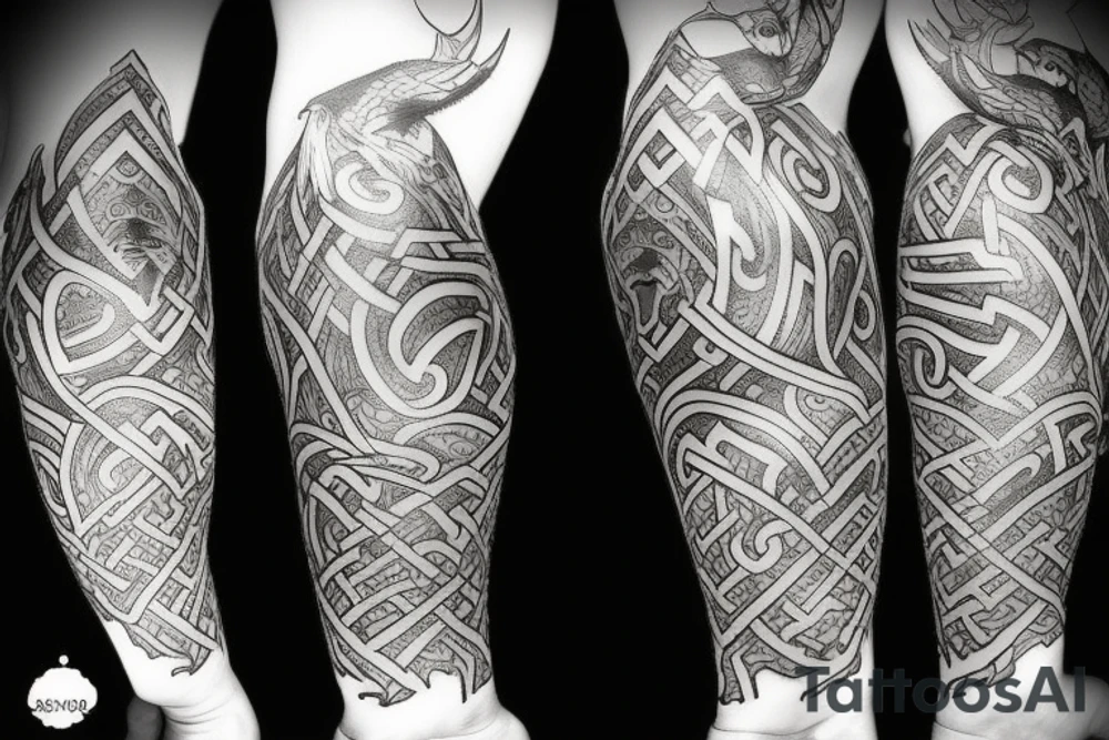 Viking style tattoo tattoo idea