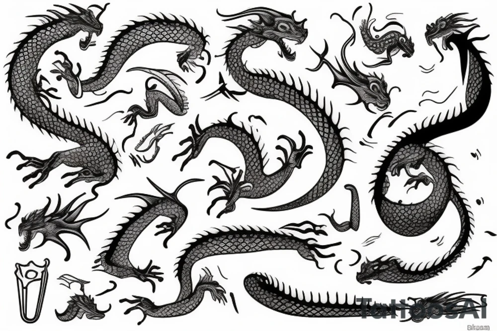 Dragons tattoo idea