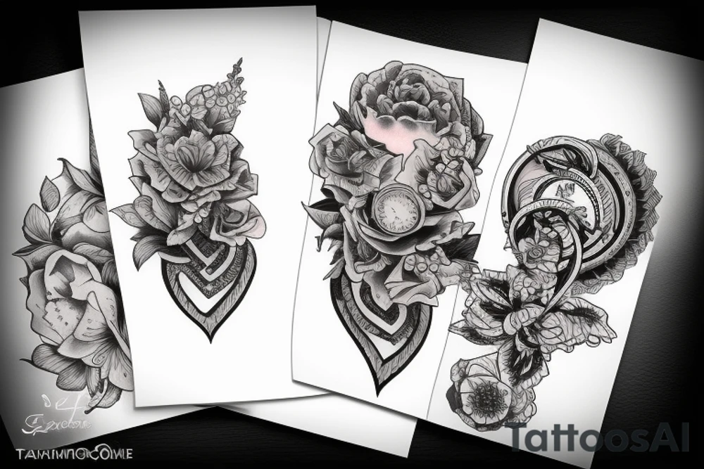 A tattoo that represents a bond between four sisters tattoo idea A tattoo that represents a bond between four sisters tattoo idea