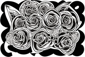 A tattoo that represents a bond between four sisters tattoo idea