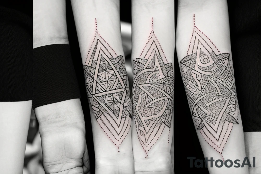 A tattoo that represents a bond between four sisters tattoo idea A tattoo that represents a bond between four sisters tattoo idea