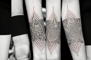 A tattoo that represents a bond between four sisters tattoo idea