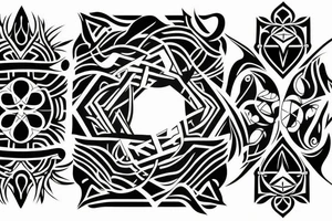 A tattoo that represents a bond between four sisters tattoo idea