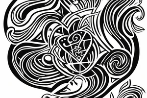A tattoo that represents a bond between four sisters tattoo idea