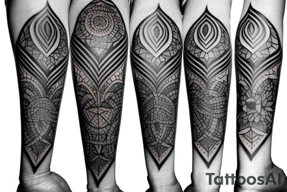 A tattoo that represents a bond between four sisters tattoo idea