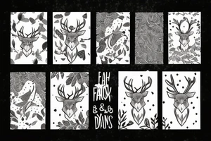 A fox and a deer tattoo idea