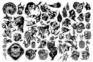 The world burning tattoo idea