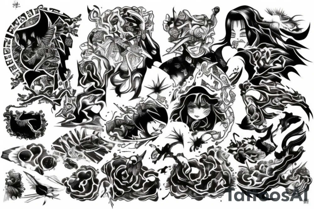 The world burning tattoo idea