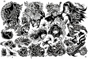 The world burning tattoo idea