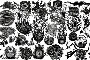 The world burning tattoo idea