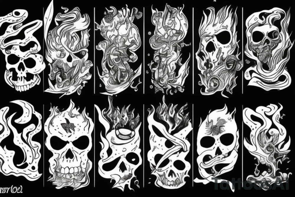 The world burning tattoo idea