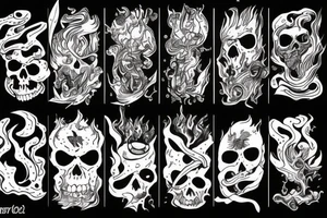 The world burning tattoo idea
