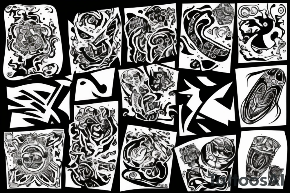 The world burning tattoo idea