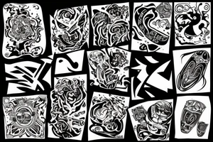 The world burning tattoo idea
