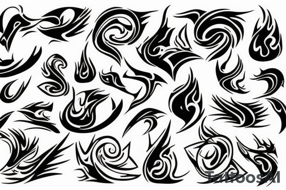 The world burning tattoo idea