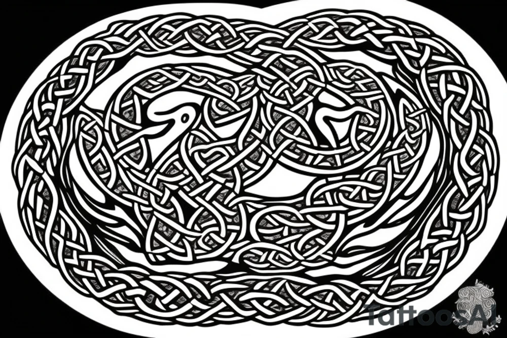 Celtic dragon outside of a circle nothing inside the circle tattoo idea Celtic dragon outside of a circle nothing inside the circle tattoo idea