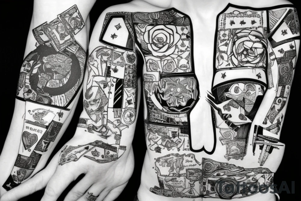 Sydney, patchwork tattoo idea