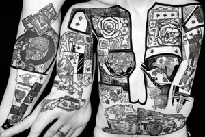 Sydney, patchwork tattoo idea
