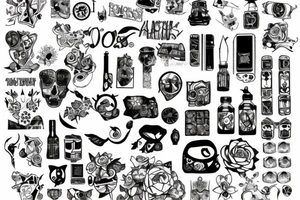 Sydney, patchwork tattoo idea