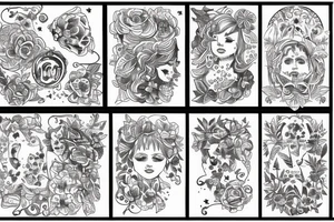 Liberty patchwork tattoo idea