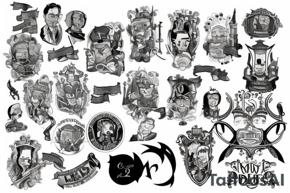 Law and order tattoo idea