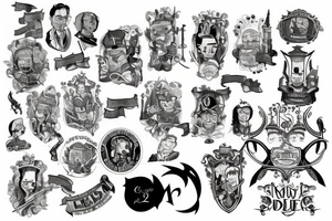 Law and order tattoo idea