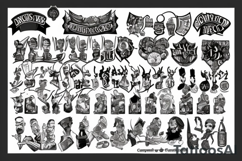 Law and order tattoo idea