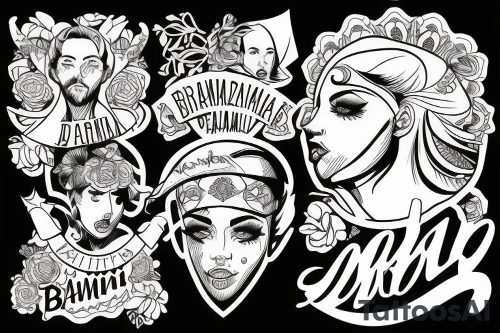 brasão de arma família moraes tattoo idea