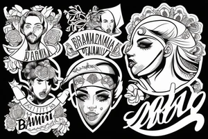 brasão de arma família moraes tattoo idea