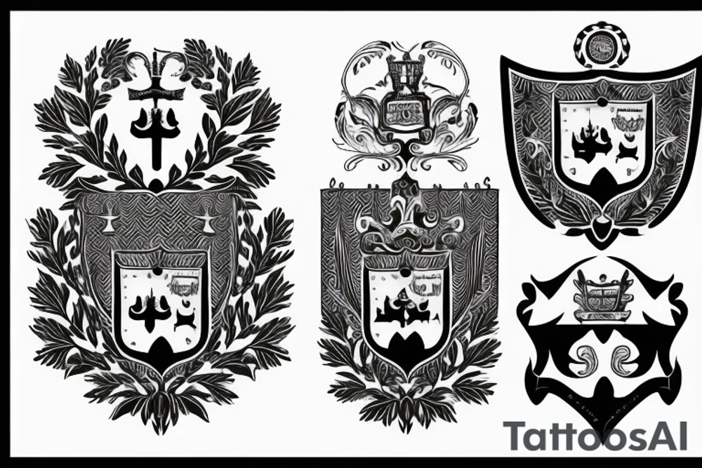 Coat of arms of the Moraes family. tattoo idea